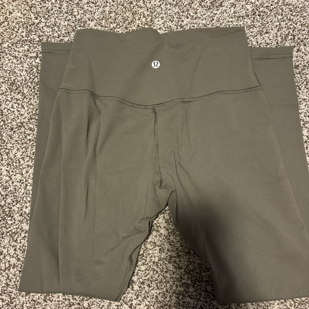 Lululemon Olive Green High-Waisted Leggings